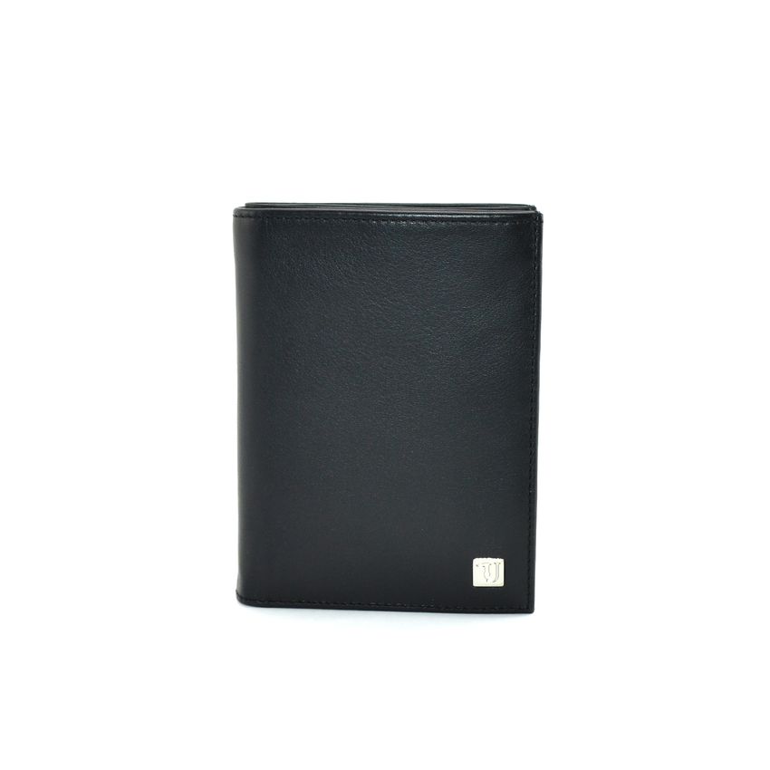 Trussardi 71W00002 portafoglio verticale nero con porta/monete