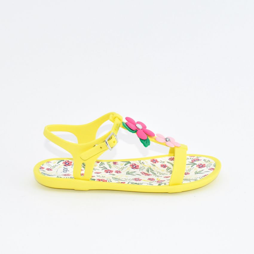 Igor S10195 sandalo da bambina fiori giallo