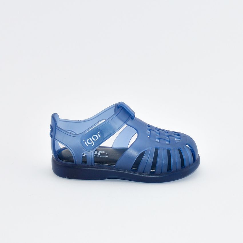 Igor S10233 sandalo da bambini ragnetto blu