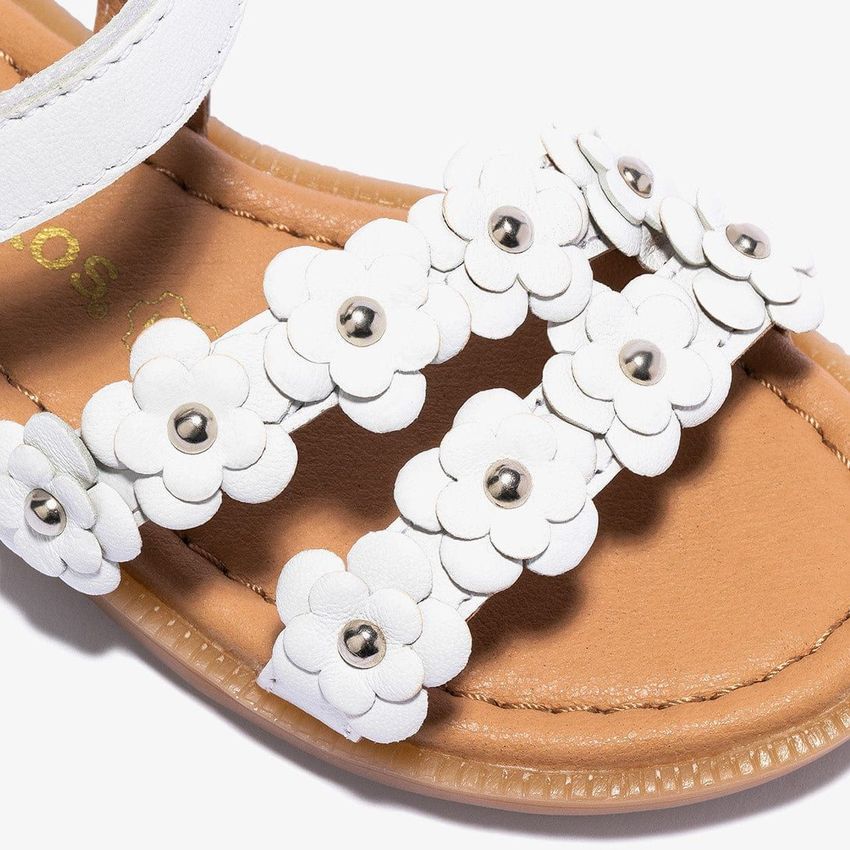 Conguitos NV130076 sandalo bianco con fiori