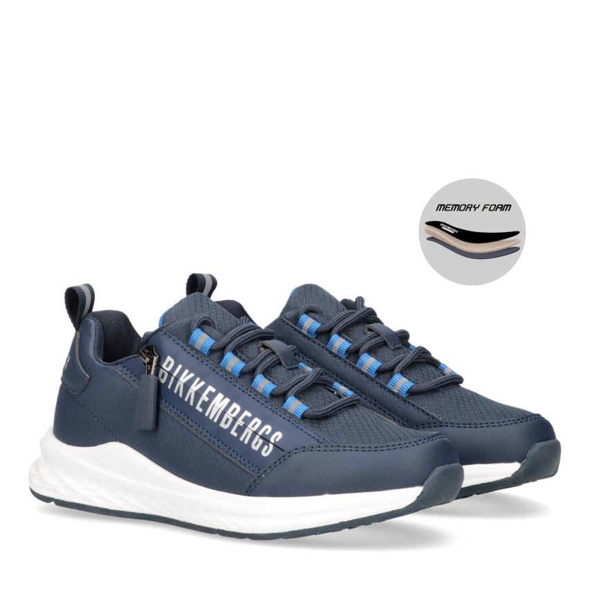 Bikkembergs 20740 sneakers blu con logo