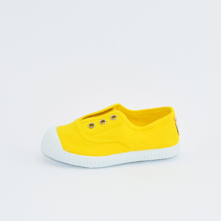 Cienta 70997 scarpa slip-on in tessuto giallo